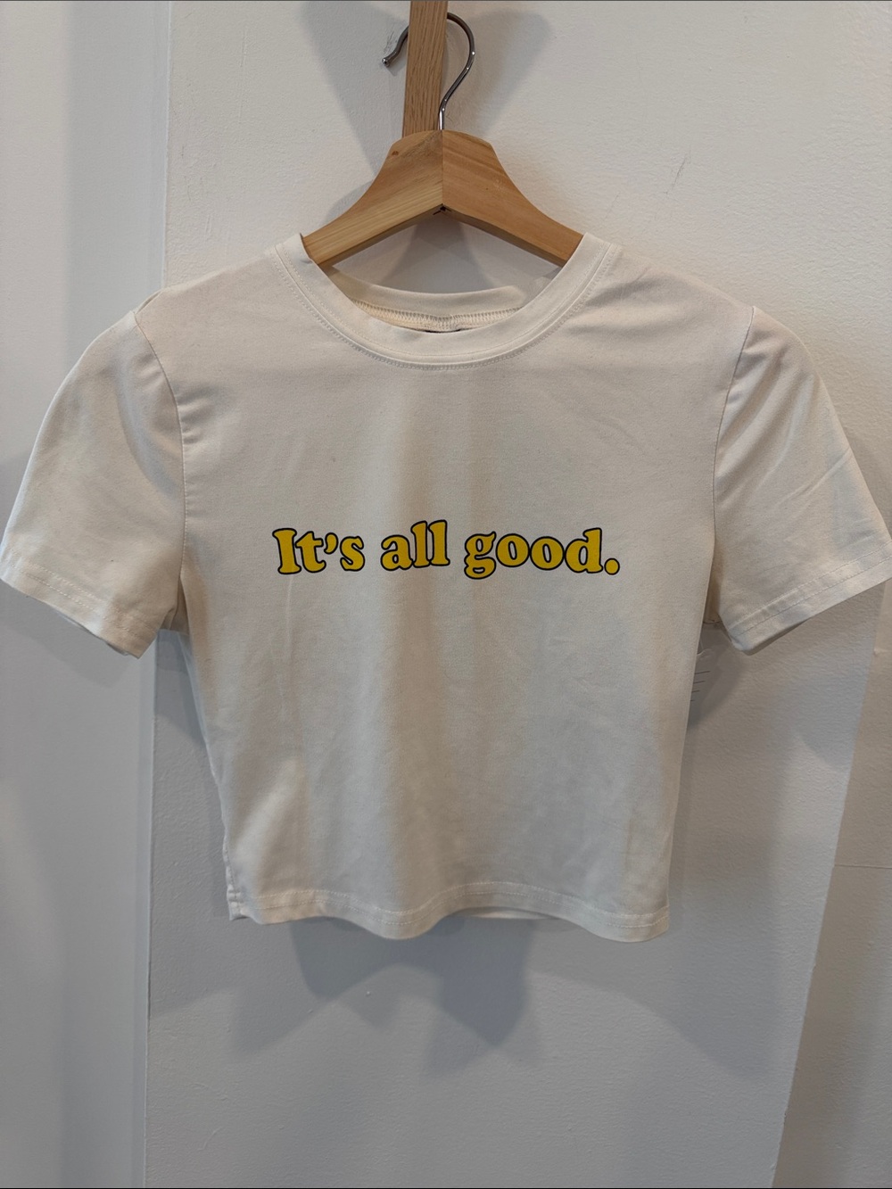 Kids Cream Graphic Tee - "It's all good."